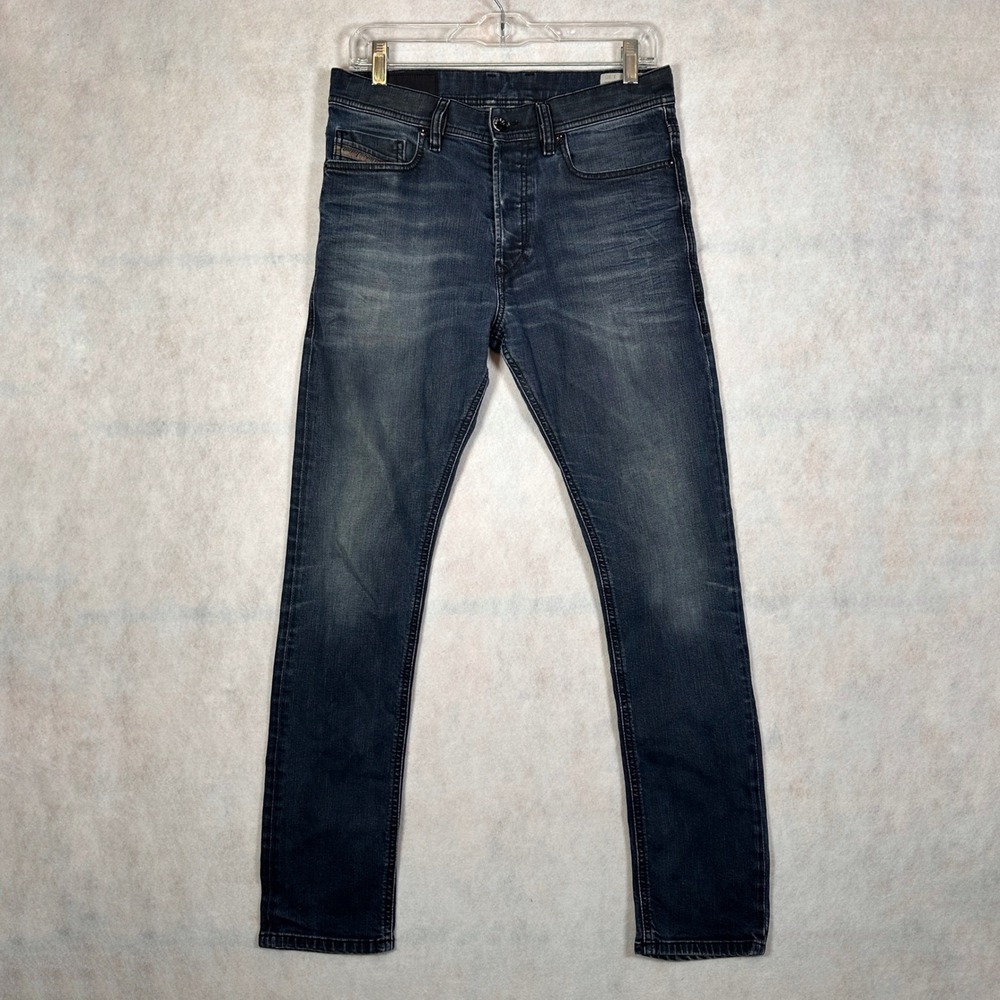 Diesel Jeans Mens 28x30 Dark Wash Blue Good Slim Fit Button Fly Denim Pants